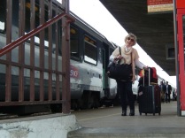 Janie arrives at Epernay station.